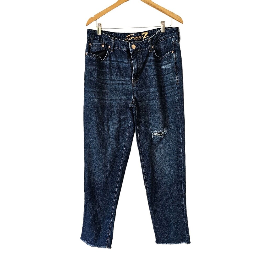 💥 Seven Marilyn Boyfriend Jeans — Size 12‎ — Distressed & Ready to Rock 💥